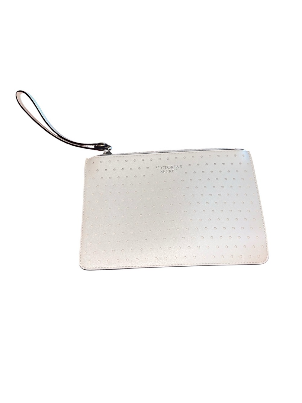 Victoria's Secret cream Perforated Wristlet